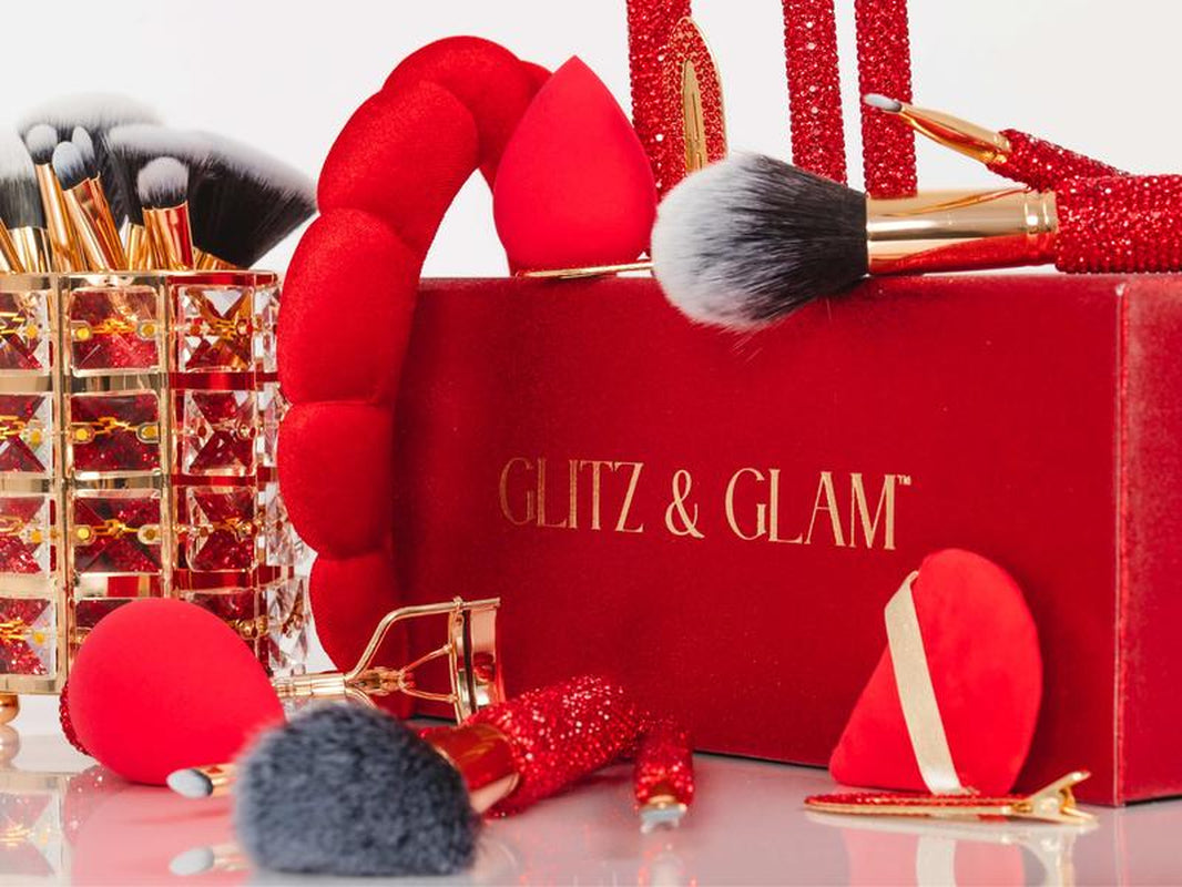 Cherry Bling Mega Glitz & Glam 31Pc Essentials Collection Brush Set