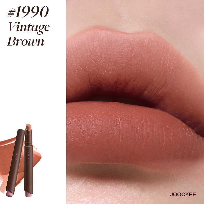 JOOCYEE Velvet Rouge Lightweight Non-Smudging Pigmented Transfer-Proof Cosmetic,Silky Mood Blur Lines Non-Drying Long Wear Beginner Friendly Multi Shades Giftable Portable Novel for Holidays Parties Masquerades