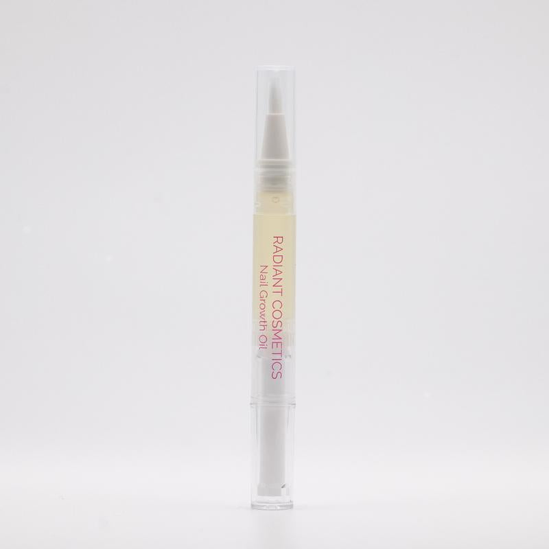 Radiant Cosmetics Organic Nail Growth Oil for Growth, Strengthening, Brightening and Moisturizing - Nail Vitamin Essentials (Vegan & Cruelty-Free)