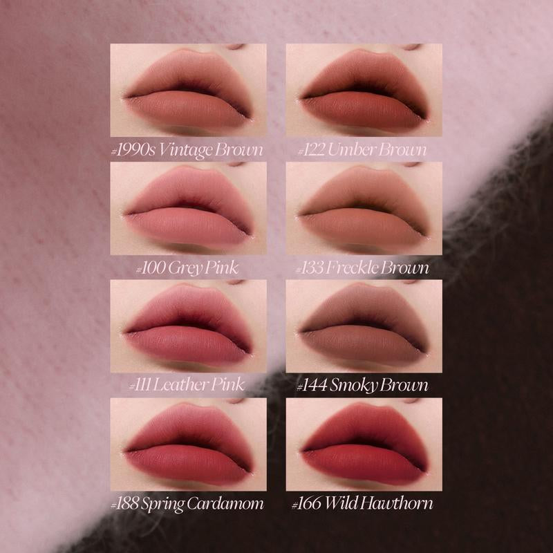 JOOCYEE Velvet Rouge Lightweight Non-Smudging Pigmented Transfer-Proof Cosmetic,Silky Mood Blur Lines Non-Drying Long Wear Beginner Friendly Multi Shades Giftable Portable Novel for Holidays Parties Masquerades
