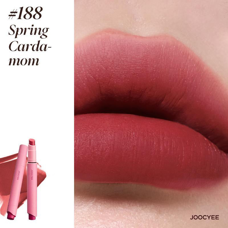 JOOCYEE Velvet Rouge Lightweight Non-Smudging Pigmented Transfer-Proof Cosmetic,Silky Mood Blur Lines Non-Drying Long Wear Beginner Friendly Multi Shades Giftable Portable Novel for Holidays Parties Masquerades