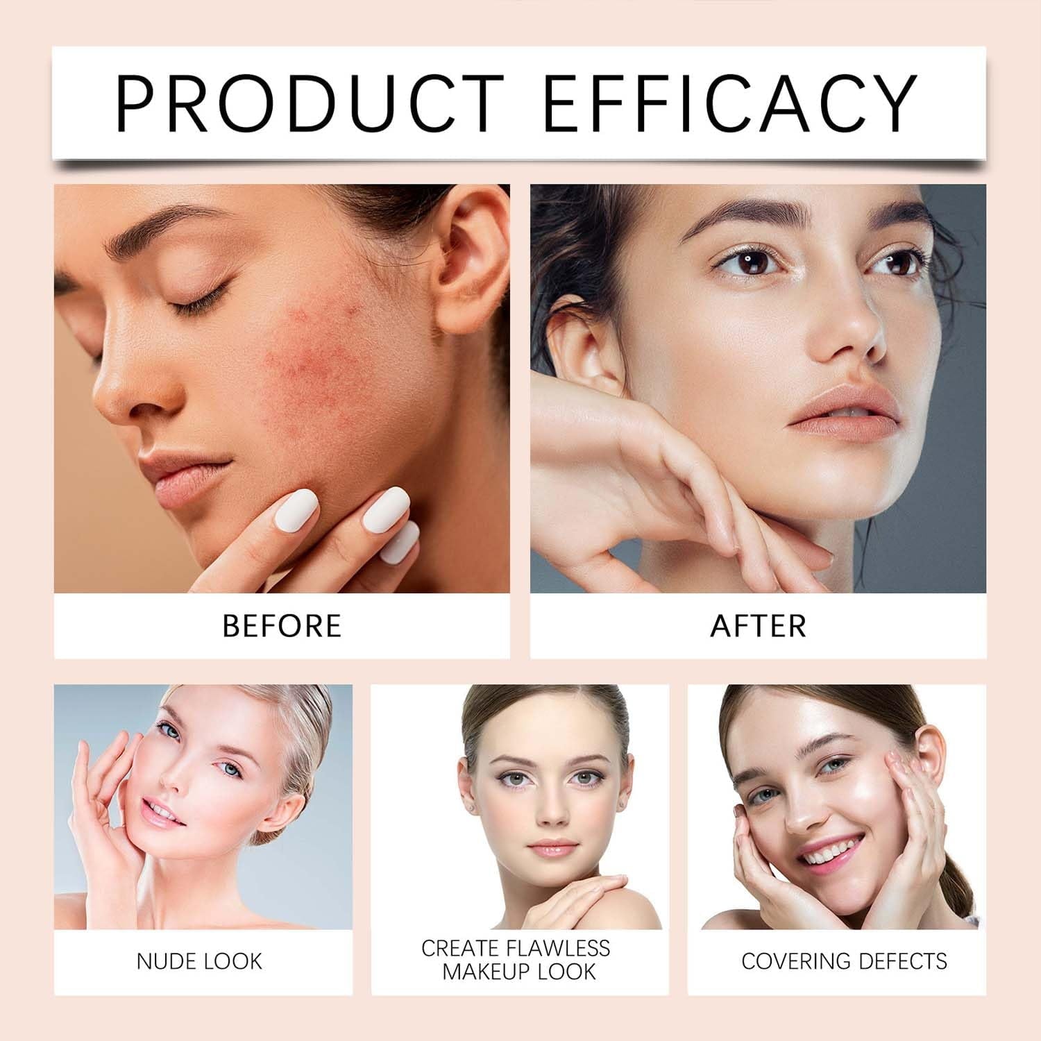 NUEVO! Base Perfeccionadora Vivien Beauty, Cobertura Total