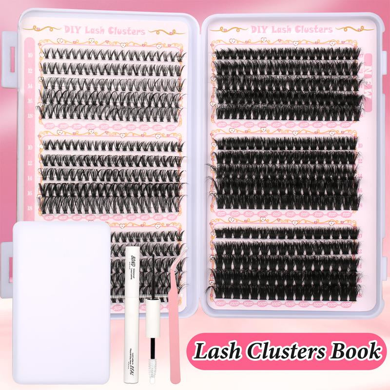 Lash Clusters Book 30D/40D/50D/60D/80D/100Dextensions Kit Lash Clusters Kit Eyelash Extension Kit Eye Lashes, Fairy Lash Clusters Extension Kit Lashes Clusters Kitwispy Manga Lashes, Individual Lashes Eyelash Extension Lashes Halloween Makeup