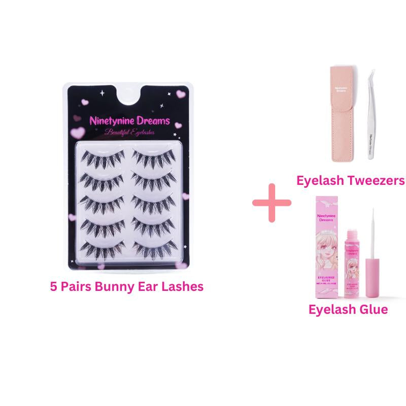 Ninetynine Dreams 5 Pairs Bunny Ear Lashes