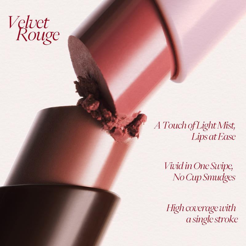 JOOCYEE Velvet Rouge Lightweight Non-Smudging Pigmented Transfer-Proof Cosmetic,Silky Mood Blur Lines Non-Drying Long Wear Beginner Friendly Multi Shades Giftable Portable Novel for Holidays Parties Masquerades