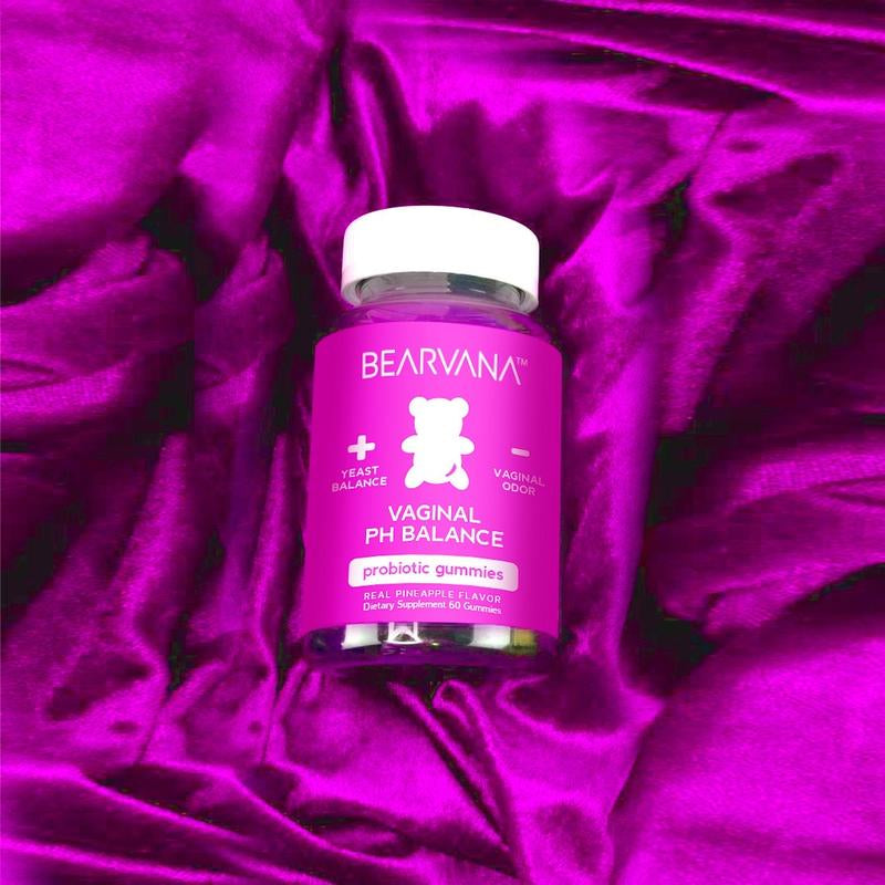 NEW BEARVANA PH Balance Gummies - Women'S Real Pineapple Flavored Vaginal Supplement - One Month Supply - Probiotics Vitamins