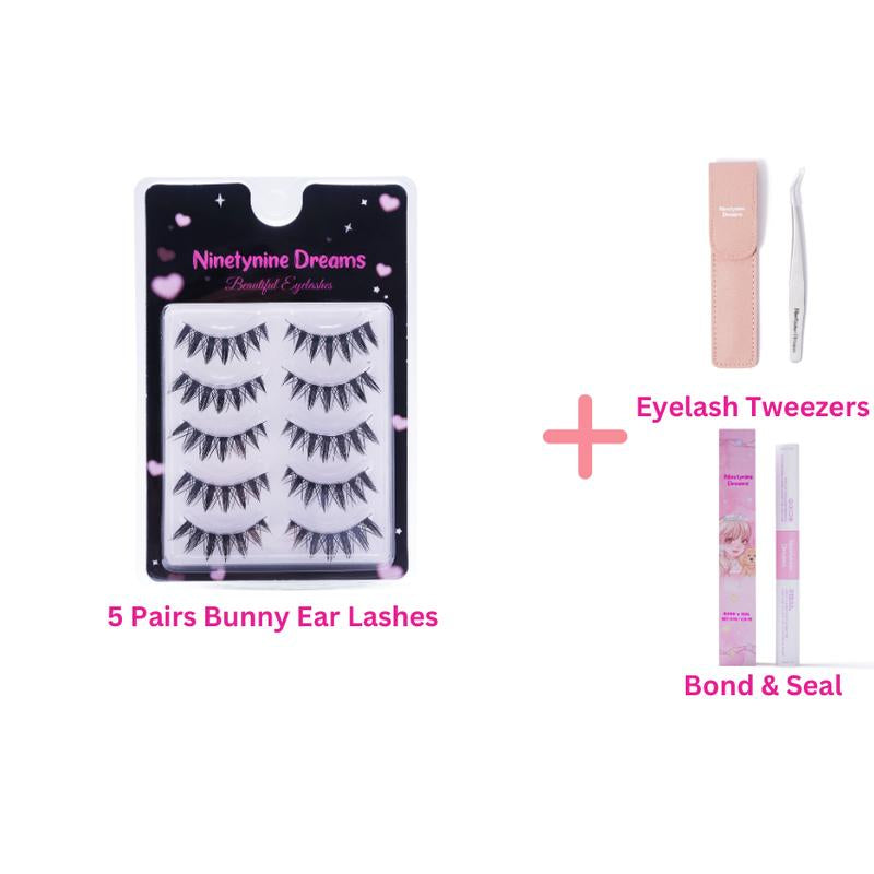 Ninetynine Dreams 5 Pairs Bunny Ear Lashes