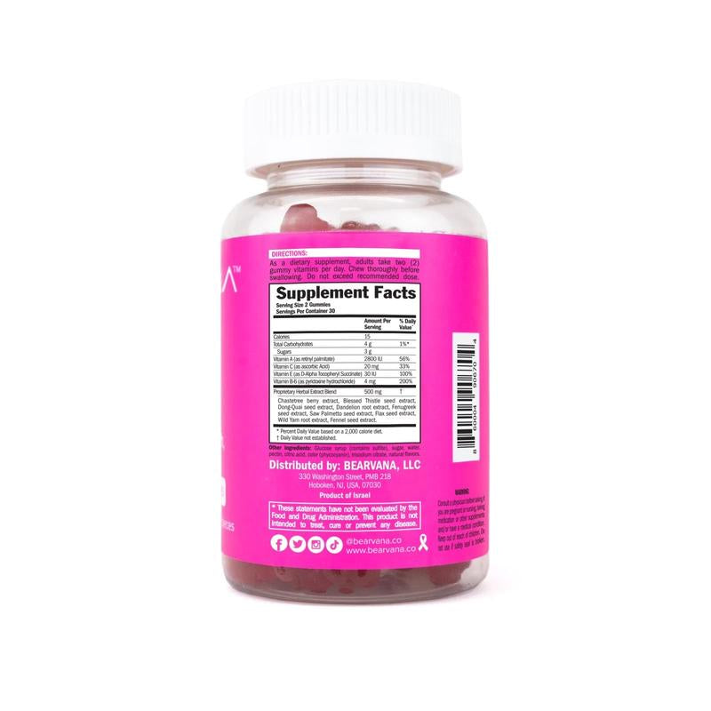 BEARVANA - Top Support Gummies - Women’S Support Supplement - Berry Flavored - Essential Herbs - Multivitamins - 60 Count