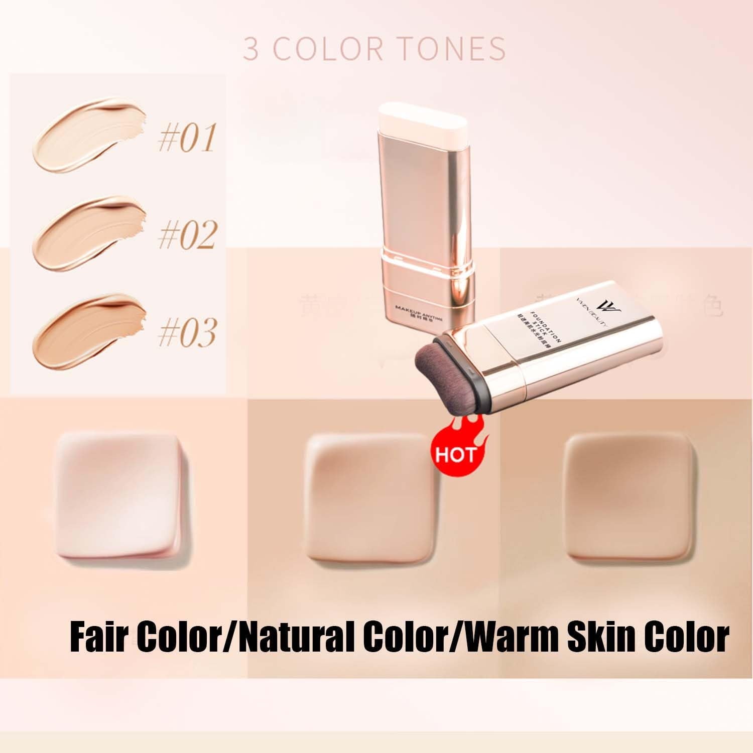 NUEVO! Base Perfeccionadora Vivien Beauty, Cobertura Total